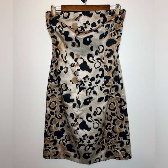 The Limited Dresses & Skirts - The Limited Animal Print Strapless Woman’s Midi Dress Size 8 NWT